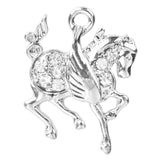 10pcs Horse Rhinestone Dangle Charms Pendant DIY for Bracelet Necklace