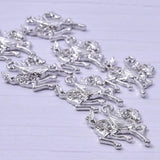 10pcs Horse Rhinestone Dangle Charms Pendant DIY for Bracelet Necklace