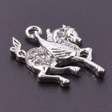 10pcs Horse Rhinestone Dangle Charms Pendant DIY for Bracelet Necklace