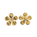 10pcs Raw Brass Flower Charms For DIY Jewelry Making