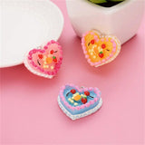 10pcs Love Heart Cake Fruit Necklace Charms Food & Beverages Jewelry Charms