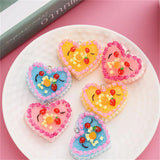 10pcs Love Heart Cake Fruit Necklace Charms Food & Beverages Jewelry Charms