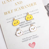 20Pcs Pouting Chick Head Animal Charms for Jewelry Making