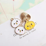 20Pcs Pouting Chick Head Animal Charms for Jewelry Making