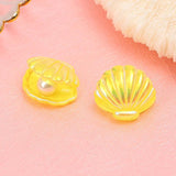 10pcs Plastic Clam Shell Pearl Charms DIY Jewelry Making