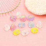 10pcs Plastic Clam Shell Pearl Charms DIY Jewelry Making