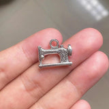 30pcs Sewing Machine Charms Pendants Tibetan Silver For DIY Jewelry Crafts