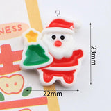10Pcs Christmas Charms for Jewelry Making Santa Claus Trees Gingerbread Man