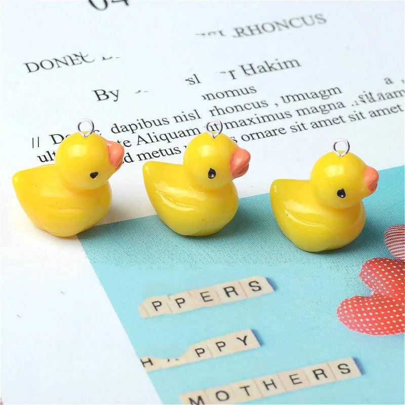 Duck Pendant Charms Cartoon Jewelry DIY Earrings Crafts C254