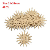 Brass Sun Face Charms Pendant Lot for DIY Jewelry Making