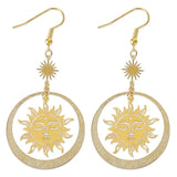 Brass Sun Face Charms Pendant Lot for DIY Jewelry Making