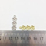 20pcs 8*24*mm Flowers Zinc Alloy Coin Necklace Earring Bracelet DIY 2 Colors