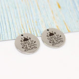 8Pcs Dance to the Beat Mother Disc Charm Pendant 22mm
