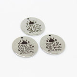 8Pcs Dance to the Beat Mother Disc Charm Pendant 22mm
