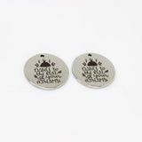 8Pcs Dance to the Beat Mother Disc Charm Pendant 22mm