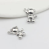 10pcs Mini Bear Charms for DIY Earrings Making