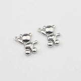 10pcs Mini Bear Charms for DIY Earrings Making
