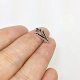 20pcs Mini Geometry Charms 14*8mm Zinc Alloy DIY Jewelry 2 colors