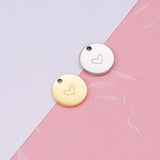 5Pcs Love Charms Stainless Steel DIY Necklaces Bracelets