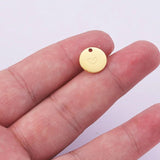 5Pcs Love Charms Stainless Steel DIY Necklaces Bracelets