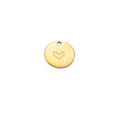 5Pcs Love Charms Stainless Steel DIY Necklaces Bracelets