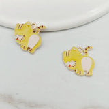 Set of 20 Brown Welsh Corgi Enamel Charms for Jewelry Making DIY