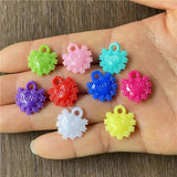 50pcs Colorful Peach Heart Cherry Star Pendant DIY Necklace Bracelet Parts