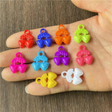 50pcs Colorful Peach Heart Cherry Star Pendant DIY Necklace Bracelet Parts