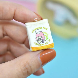 10Pcs Resin Flour Sack Charms Pendants Mini Toy Craft Diy Earings Necklace