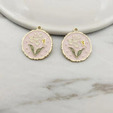 10pcs Enamel Bee Butterfly Flower Charms for DIY Jewelry Making