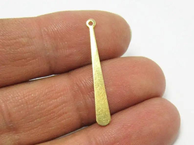 100pcs Brass Long Drop Earring Charms, Earring Accessories R634