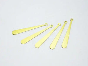 100pcs Brass Long Drop Earring Charms, Earring Accessories R634