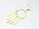100pcs Brass Long Drop Earring Charms, Earring Accessories R634