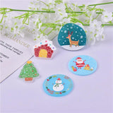 10pc Christmas Santa Snowman Deer Charms for DIY Jewelry
