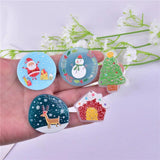 10pc Christmas Santa Snowman Deer Charms for DIY Jewelry