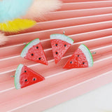 10pcs Fruit Watermelon Resin Charms 23*32mm for Earring Necklace Pendant