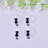 10pcs Moon Cats Arcylic Charms for DIY Jewelry Making