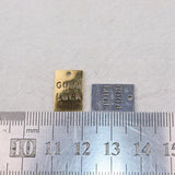 10pcs Stainless Steel High Mirro Polish Letter Charm Pendant DIY Necklace