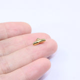 5pcs 10mm Stainless Steel Mermaid Tail Charms Pendant DIY Jewelry Making
