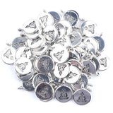 30 Antique Silver Plated Buddha Charms Pendants for Jewelry Making