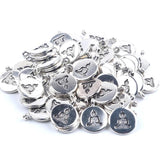 30 Antique Silver Plated Buddha Charms Pendants for Jewelry Making