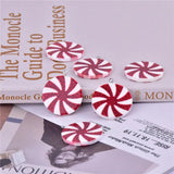 10pcs Double Face Lollipop Christmas Resin Charms DIY Earring Jewelry Making