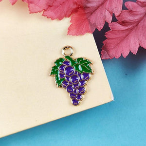 20pcs Fruit Enamel Charms for Earrings Pendants Necklace DIY Bracelet Jewelry