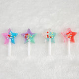16pcs Glitter Resin Lollipop Charms for Jewelry Making DIY Keychain