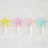 16pcs Glitter Resin Lollipop Charms for Jewelry Making DIY Keychain