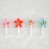 16pcs Glitter Resin Lollipop Charms for Jewelry Making DIY Keychain