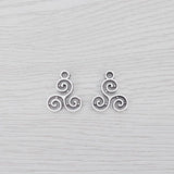 20 x Tibetan Silver Celtics Knot Triskele Triskelion Charms 16x14mm