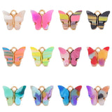 Colorful Acrylic Butterfly Necklace Pendant for Jewelry Making