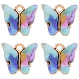 Colorful Acrylic Butterfly Necklace Pendant for Jewelry Making
