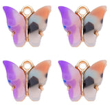 Colorful Acrylic Butterfly Necklace Pendant for Jewelry Making